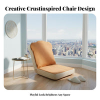 Plush supportrest Lounger Cute design Floor Chair Lightweight for Bay sill, Office