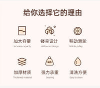 瑜伽垫收纳筐带轮家用体育用品收纳架整理神器健身运动器材置物架