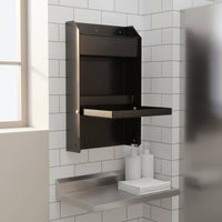 Workbench Cabinet Hinged Front Panel Paper Towel Holder Shelf Compact for Garage