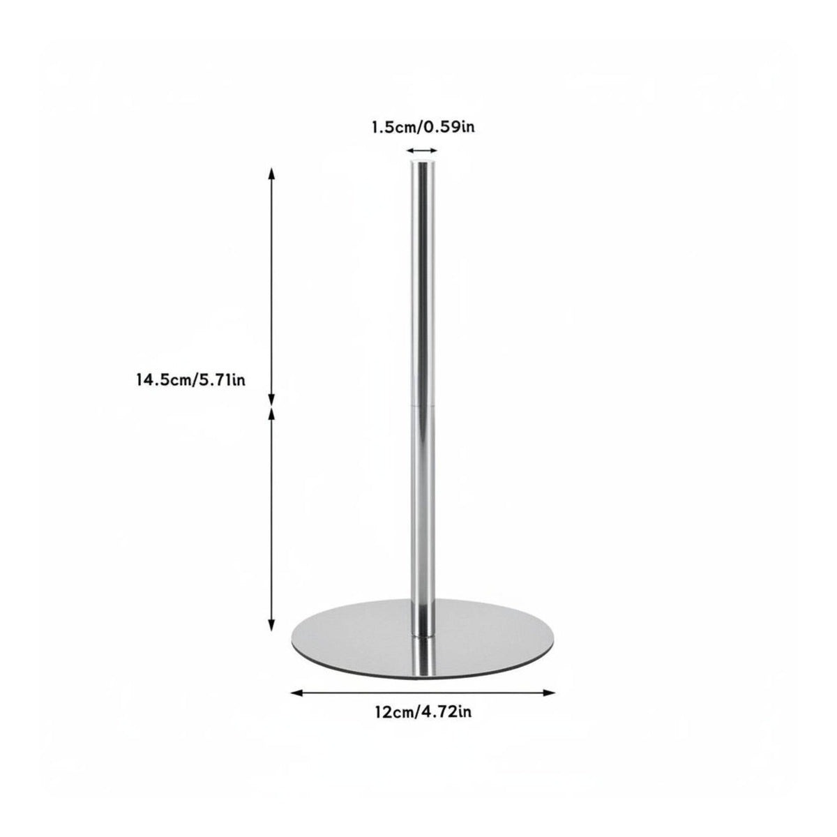 Standing Paper Towel Holder Stable Round Base Countertop Paper Towel Holder