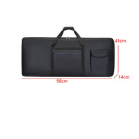 Padded 61-Key Keyboard Bag Portable 61 Key Keyboard Case with Handle Sturdy Soft for Musicians
