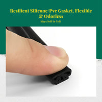 Aluminum door gasket, soundproof