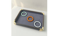 Jewelry Display Tray Rectangular Display Tray with Padded Insert Luxury Organizer for Jewelers, Collectors
