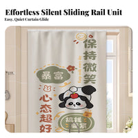 Push-Pull track system Curtain Waterresistant Kitchen Shade Easy to Clean for Small accessibleings