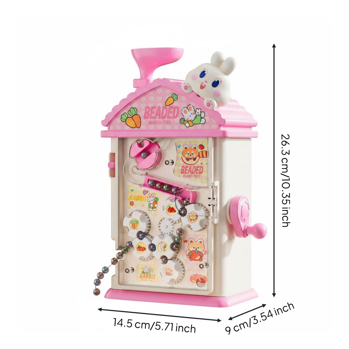 DIY Bead Threading Machine 400+ Beads House-Shaped Bead Machine 16 Colors