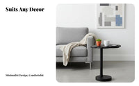 Puffy-Shaped Pedestal Table Movable Household Furniture Space Saving for Bedroom