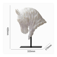 Horse Head Statue Retro Aesthetic Horse Head Bust Realistic Details