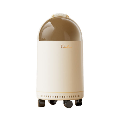 Rolling Trash Bin Vented Lower Rim Garbage Can with Lid Vertical Side Styling
