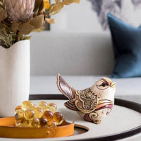 Bohemian Bird Resin Figurine - Vintage Animal Statue
