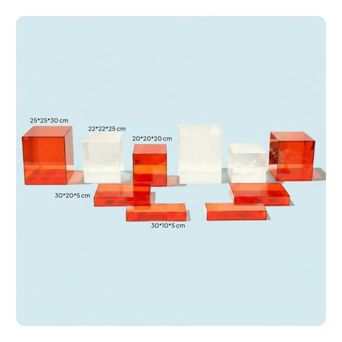 Acrylic Dessert Display Set Multi-Functional Tiered Buffet Display Stand
