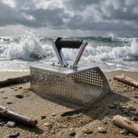 Sand Rake Stainless Steel Detachable Handle Rake Curved Body