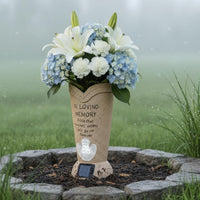 Angel Memorial Vase in Loving Memory Angel Grave Vase Weather Resistant