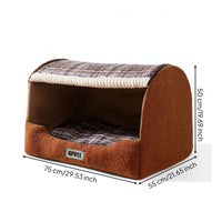 Den Dog Bed Cozy Dog Bed Canine Den house Soft for Dogs, Pets