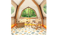 Quick Setup Inflatable Tent with Awning Waterproof Inflatable Cabin Tent Rainproof Ventilated for Families