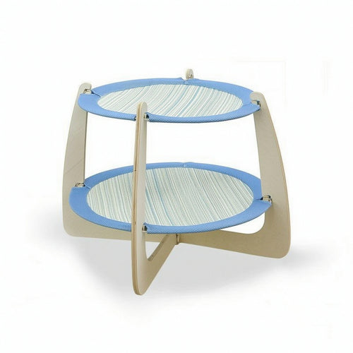 Cat Perch with Wooden Frame Reversible Cat Perch Bed Natural