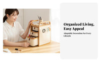 Multi-Drawer Cosmetic Case adaptable Multi-Compartment organizer Space-Saving