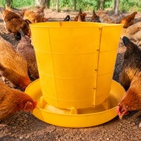 40kg Chicken Feeder, Poultry Feeder with Lid, Large Capacity Chicken Feeders No Waste for Smallholding