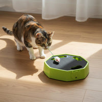 Interactive Automatic Mouse Chase Toy Relieves Boredom Feline Hide and Seek Toy Electric Feline Teaser for Cats, Kittens, Indoor
