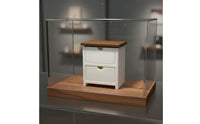 Miniature Bedside Cabinet Decorative Ornament Tiny End Table Model Photo Prop