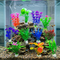 Turtle Basking Dock with Artificial Leaf Decoration with Suction Cup, Axolotl Tank Accessories, Turtle Basking Area Over Tank Ramp Dock