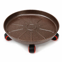 Flower Pot Tray with Rollers Flower Pot Trolley Portable Planter Trolley for Gardeners, Balcony