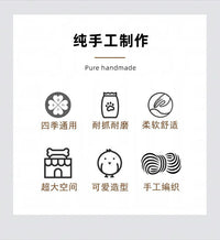 小怪兽卡通棉绳猫窝创意猫抓板四季通用手工编织跨境直供颜色多样