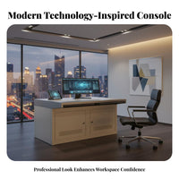 Console Desk Concealed Cable Management Control Room Workstation Modular Design Security S Desk for Dispatchers, IT Professionals