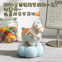 Ceramic Rotating Horse Desk Ornament