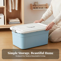 Rolling Container with Lid Lidded Wheeled Storage container Thickened for Homeowners
