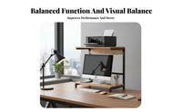 Computer Screen Riser with Storage Non-Slip Feet display Stand cord Management