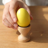Wooden Easter Egg Smooth Surface Easter Egg Wood Blank Educational for Children, Maker S, Art Class, Classroom, Table Centerpiece