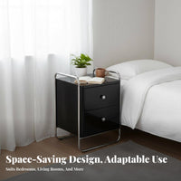 Single-Door Metal Locker utilitarian Look Bedside Table sturdy for Living Room