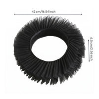 Ruffle Neck Handmade Pleated Lace Vintage Style Costume Accessory for Entertainers