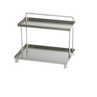 Stainless Steel Multi-layer Storage Rack for Countertop, Bar, Coffee Cups, Simple Style