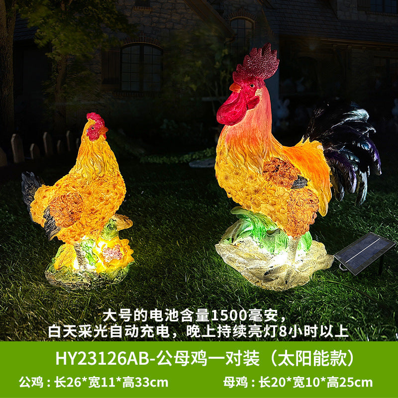 Rooster Hen Pair-l a