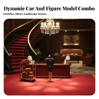 1:64 Scale Business Person Photography Prop Miniature Suit Figure High Detail Sand Table People Model for Designers, Dioramas, Architectural Models