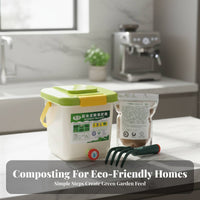 Bokashi Fermentation Container Odorless Natural Soil Enhancer Generator Kitchen Food Waste Composter Airtight Closure Kitchen