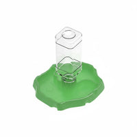 2-in-1 Design Turtle Food and Water Dish Easy to Clean Weighted Pet Waterer Bowl Stable Base Rock-Look Feeding Station Shallow Rim for Reptiles, Turtles, Lizards, Vivarium