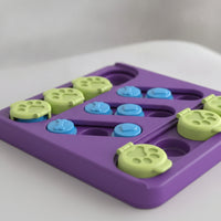 Puzzle Toy with Sliding Covers Boredom Reducer Pet Puzzle Toy IQ Training Interactive Treat Dispenser for Cats, Indoor Play
