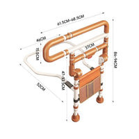 Folding Bed Rail Easy to Install Bed Assist Bar Stable Support for Night Use