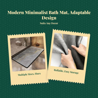 Soft Diatom Mud Bath Mat Absorbent Quick-Dry Non-Slip Rug