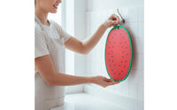 Fruit Shaped Cutting Plate Hanging Hole Slicing Block Double-Sided Novelty Food Prep Mat for Picnic, Camping, RV
