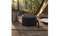 Insulated Bowl Bag Oxford Cloth Round Camping   Cup Storage Bag Carrier Hand-Carry Strap
