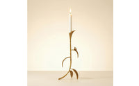 Candlestick Holder with Bird Slender Decor Gold for Sideboard