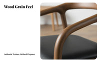 U-Shaped Rearrest Chair Minimalist and Design Upholstered Side Chair Sturdy Frame Ergonomic Rearing Fand Teahouse Lounge Room,