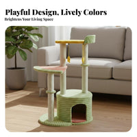 Sturdy Construction Cat Climbing Frame Stable Base Multi-Level Cat Tree Spacious Design for Adult Cats, Kittens, Indoors, Living Room, Home