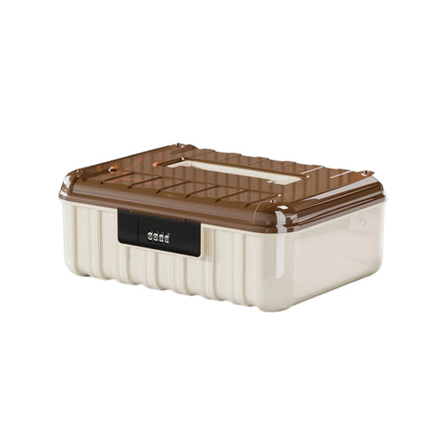 Combination Lock Box Secure Lock Box with Tray Discreet for Car, Adults