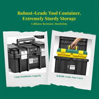 Lockable heavy-duty toolbox