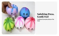 12 Pieces Silicone-Style Dumpling Squishy Toy Display Box Cartoon Face Squishy