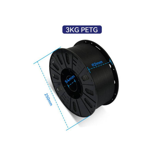 3 Kg Transparent PETG Filament Stable Printing 1.75 Mm PETG Spool High Precision